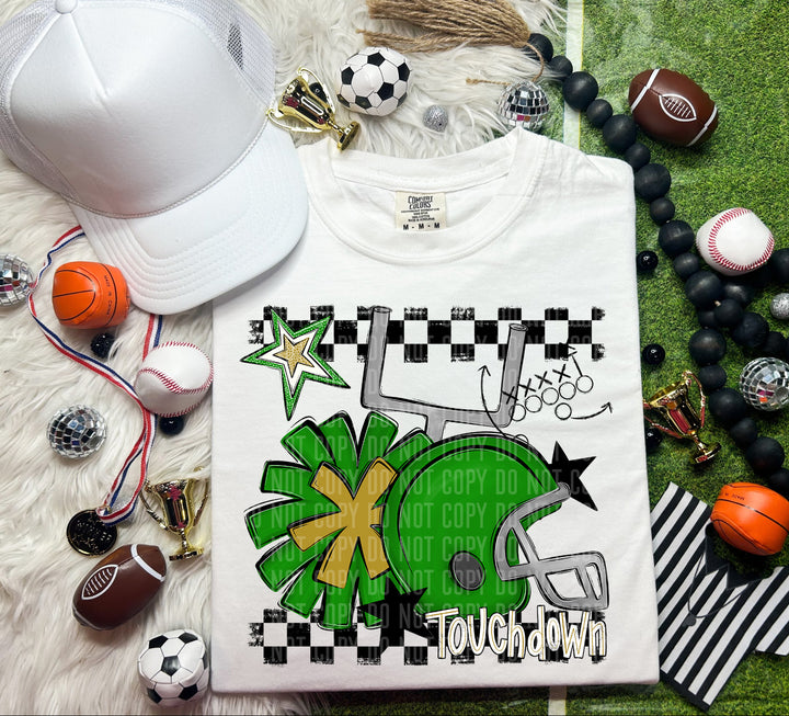 Helmet Pom Colors DTF Print