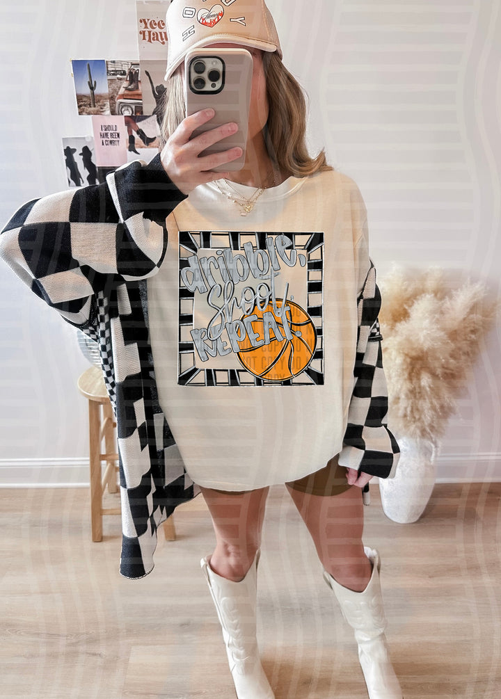 Dribble Shoot Repeat DTF Print