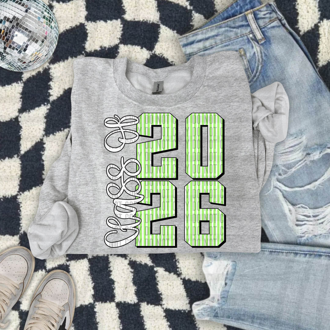 Class Of 2026 Seersucker DTF Print