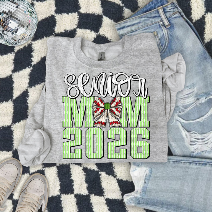 Senior Mom Baseball DTF Print
