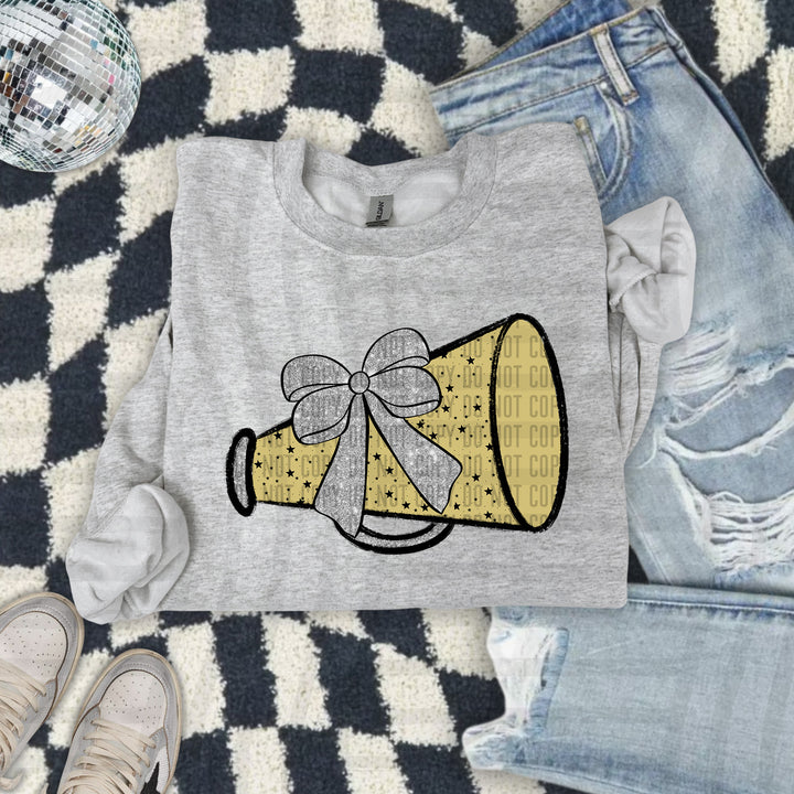 Megaphone Silver Accents DTF Print