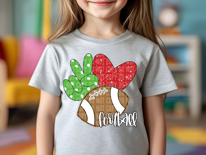 Peace Love DTF Print