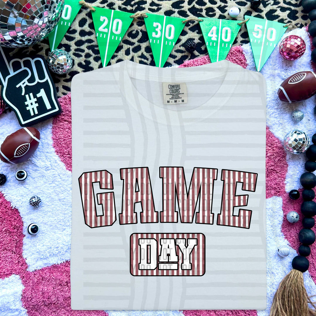 Game Day Seersucker DTF Print