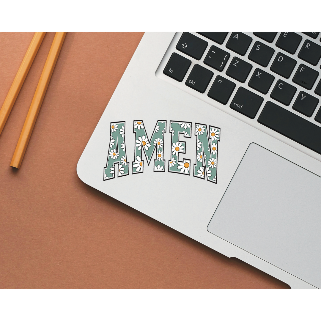 Floral AMEN Sticker Sheet