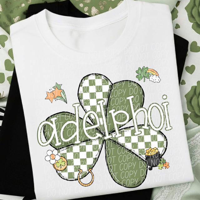 St Patrick Clover Mascots DTF Print