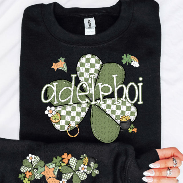 St Patrick Clover Mascots DTF Print
