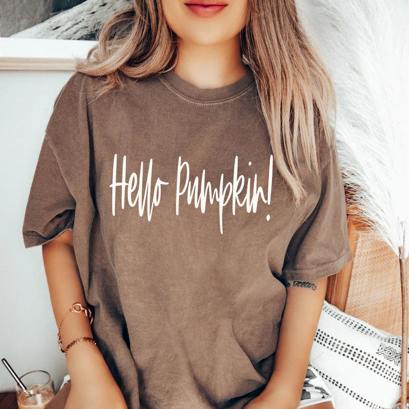 Hello Pumpkin DTF Print