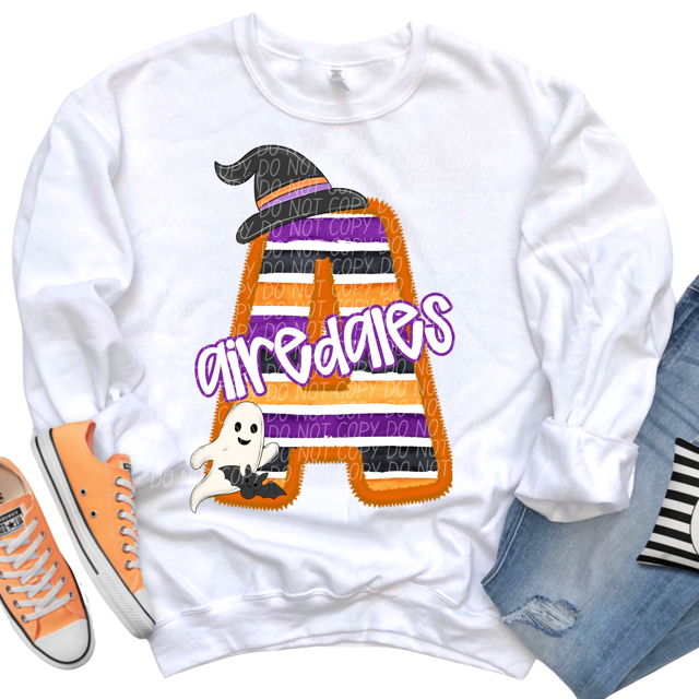 Halloween Striped Mascots DTF Print