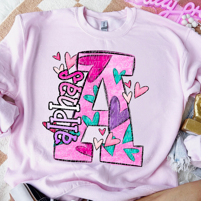 Valentine's Day Mascots DTF Print