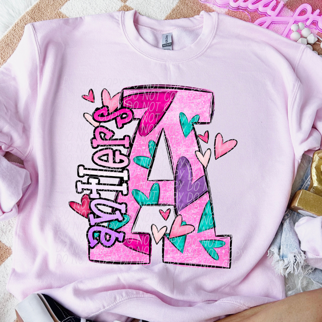 Valentine's Day Mascots DTF Print