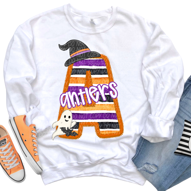 Halloween Striped Mascots DTF Print