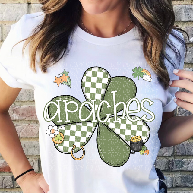 St Patrick Clover Mascots DTF Print