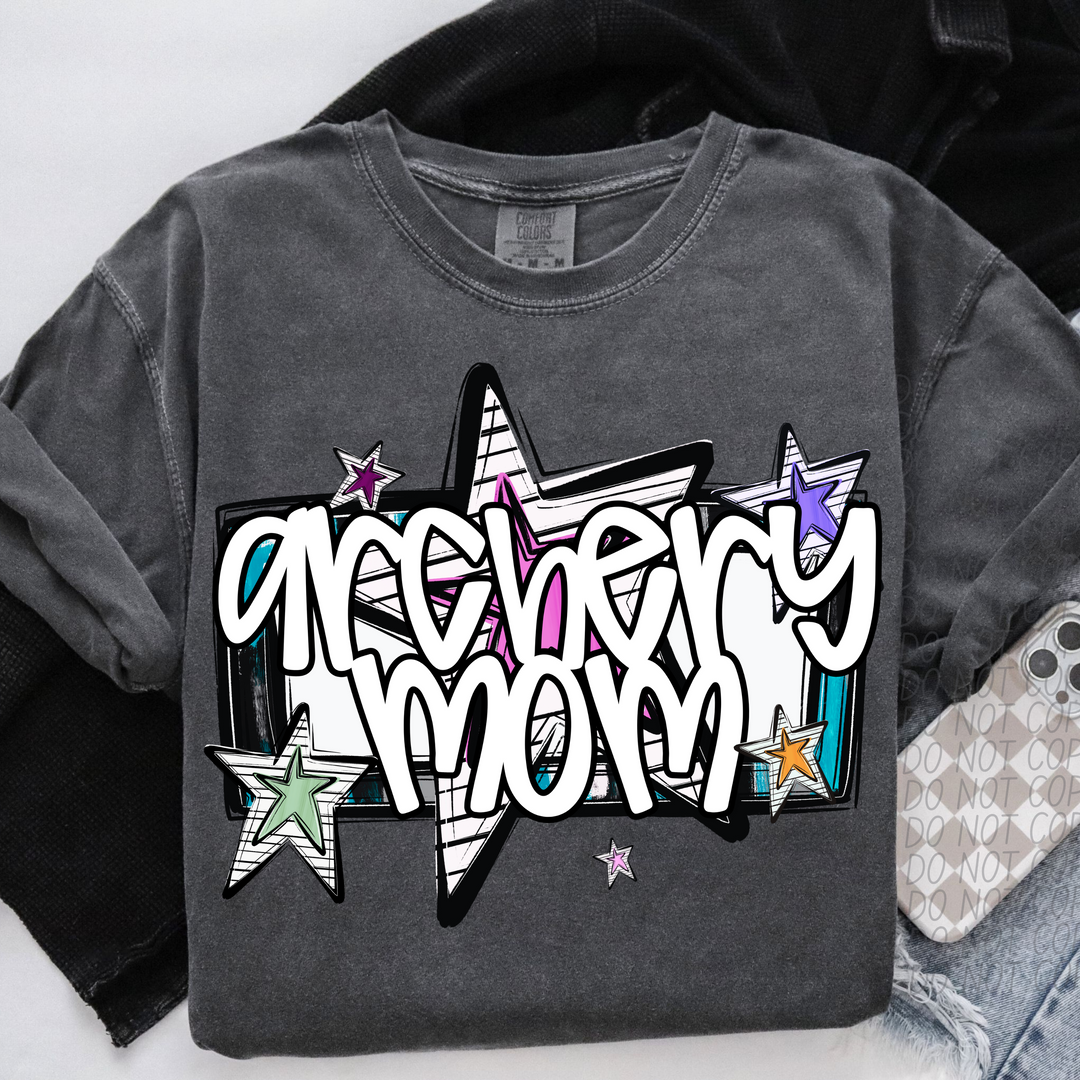 Bright Stars Sports Mom DTF Print