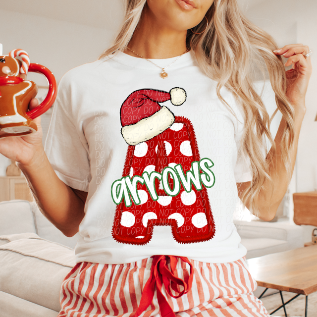 Christmas School Spirit DTF Print