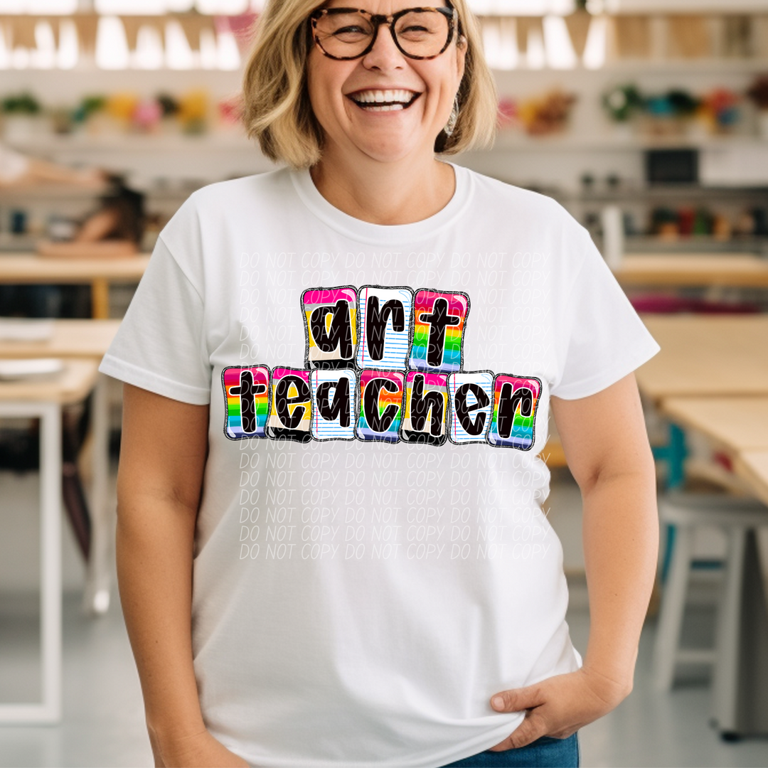 School Daze Titles DTF Print