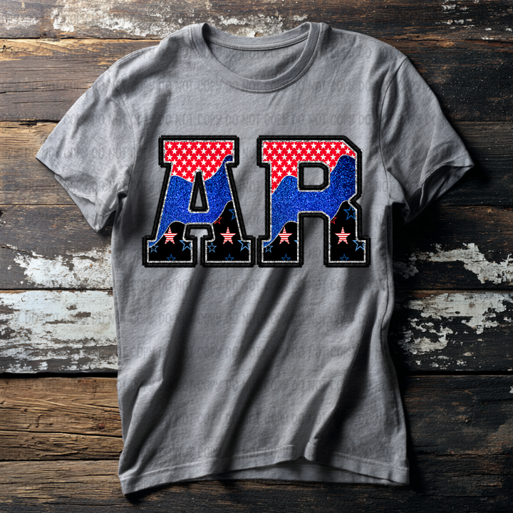 Patriotic States DTF Print