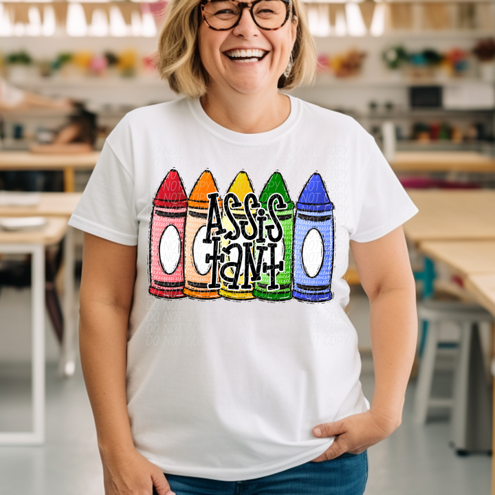 Primary Crayon School Grades and Occupations DTF Print