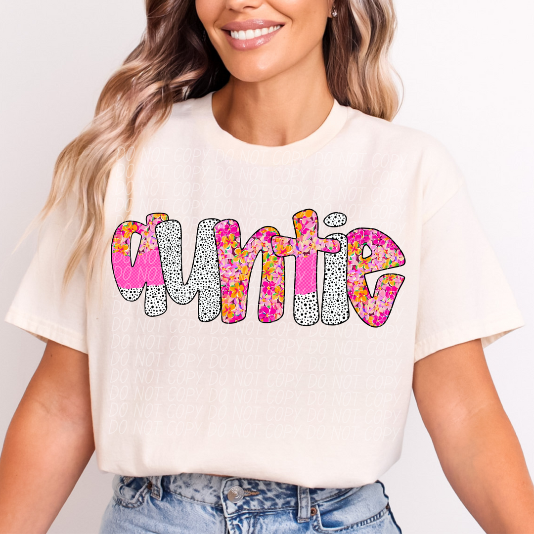 Happy Flowers Names DTF Print