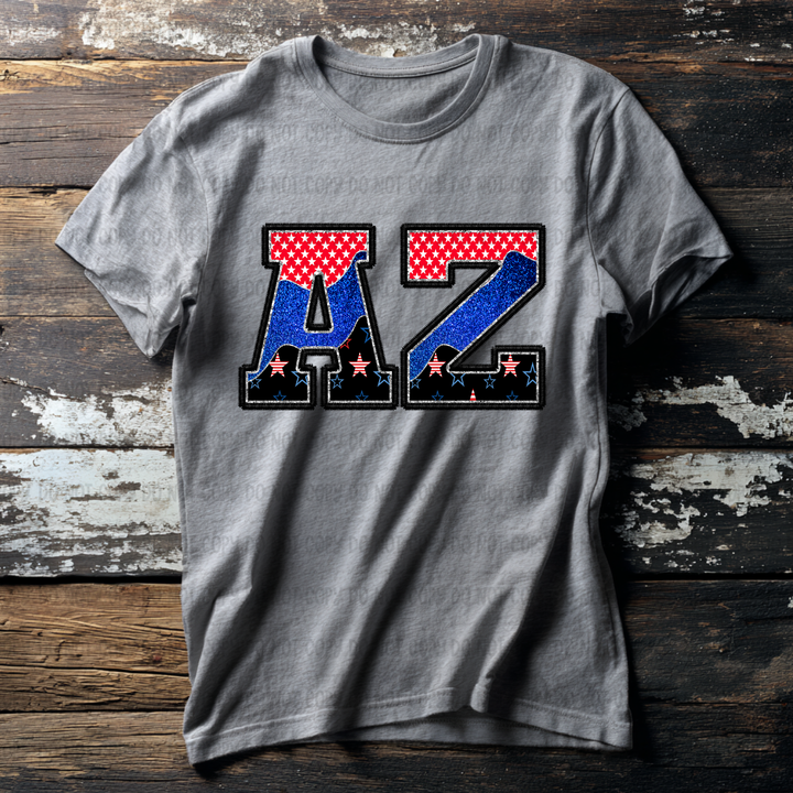 Patriotic States DTF Print