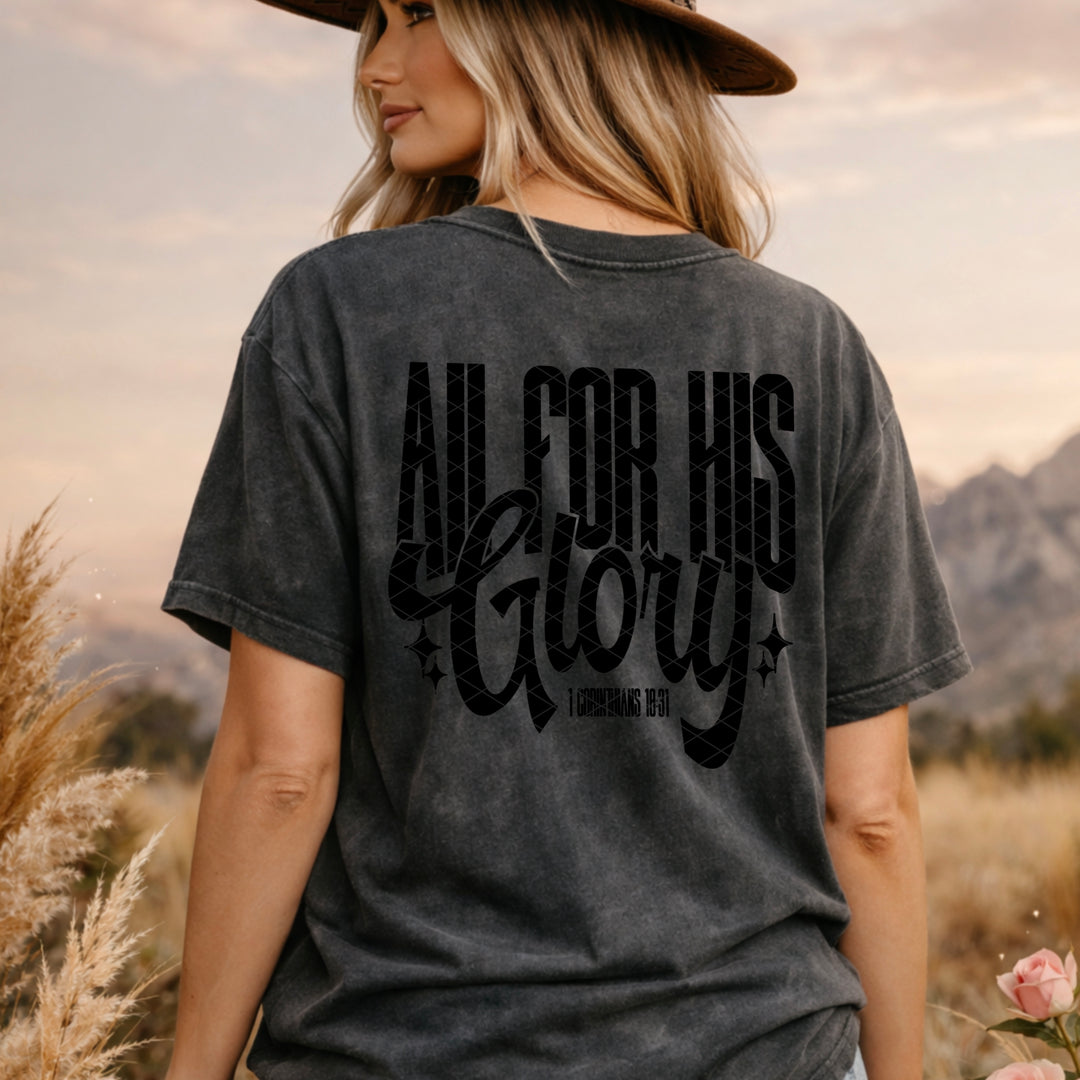 All For His Glory DTF Print