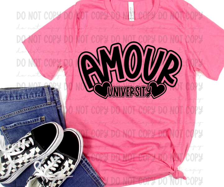 Amour University DTF Print