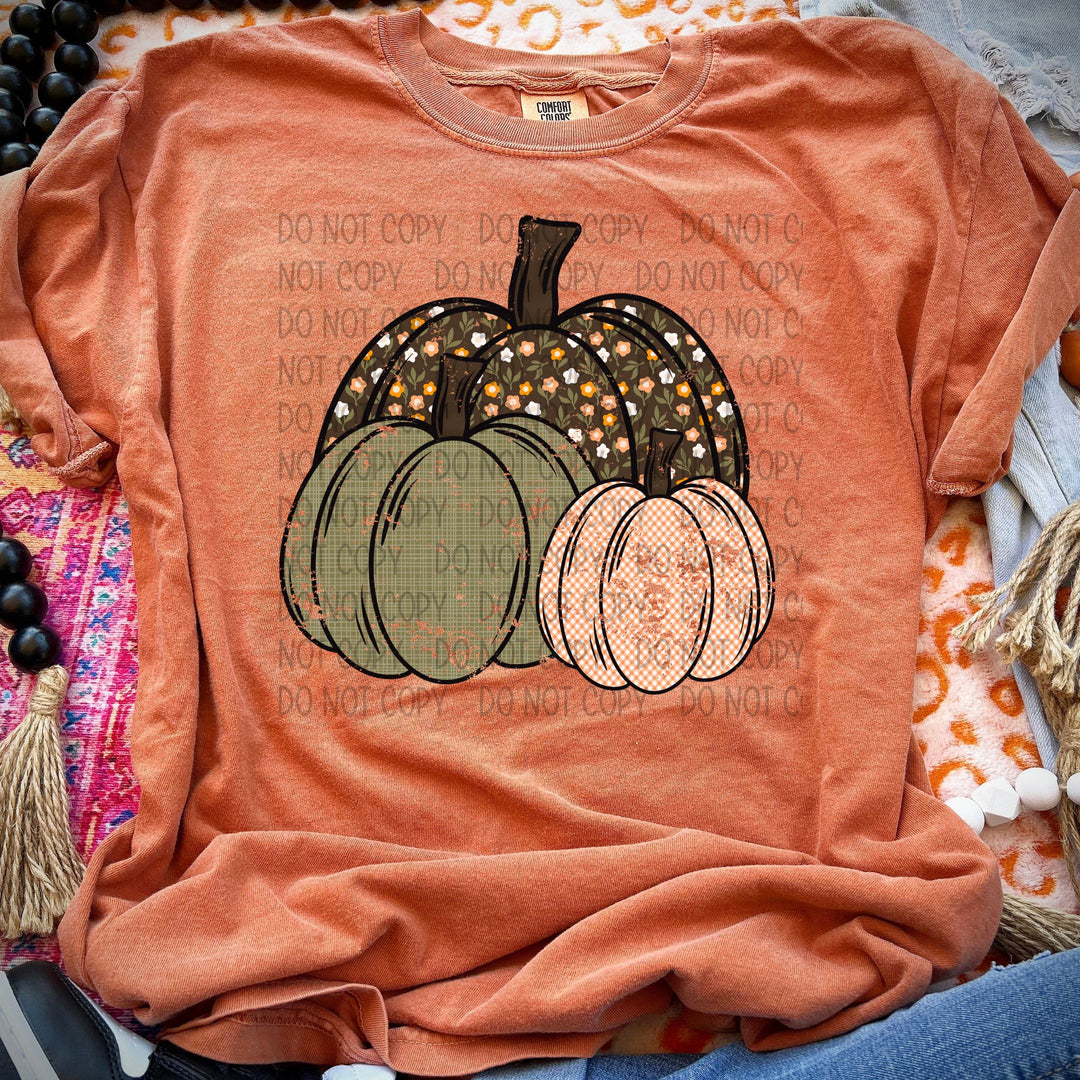 Pumpkin Trio DTF Print