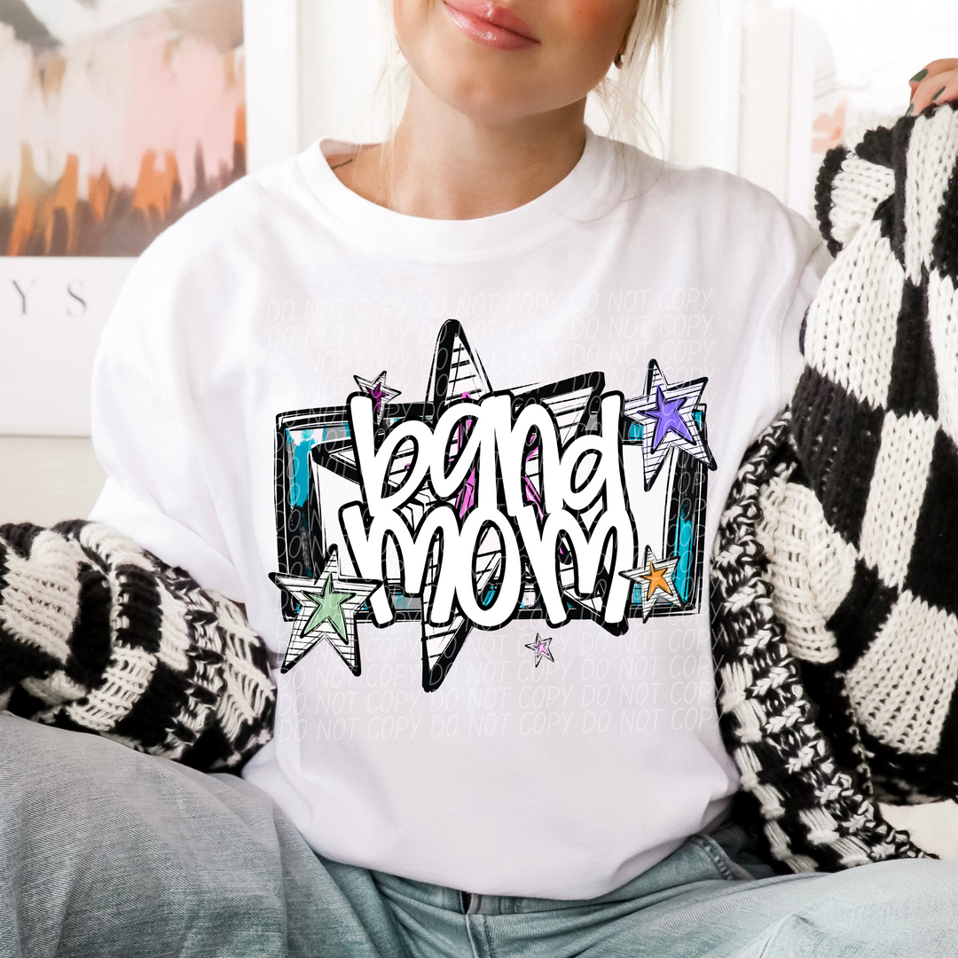 Bright Stars Sports Mom DTF Print