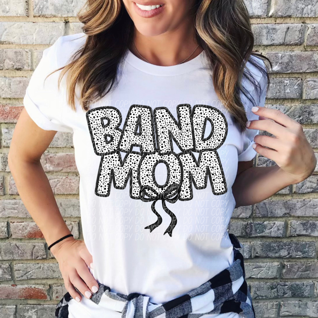 Dot Sports Mom with Bow DTF Print