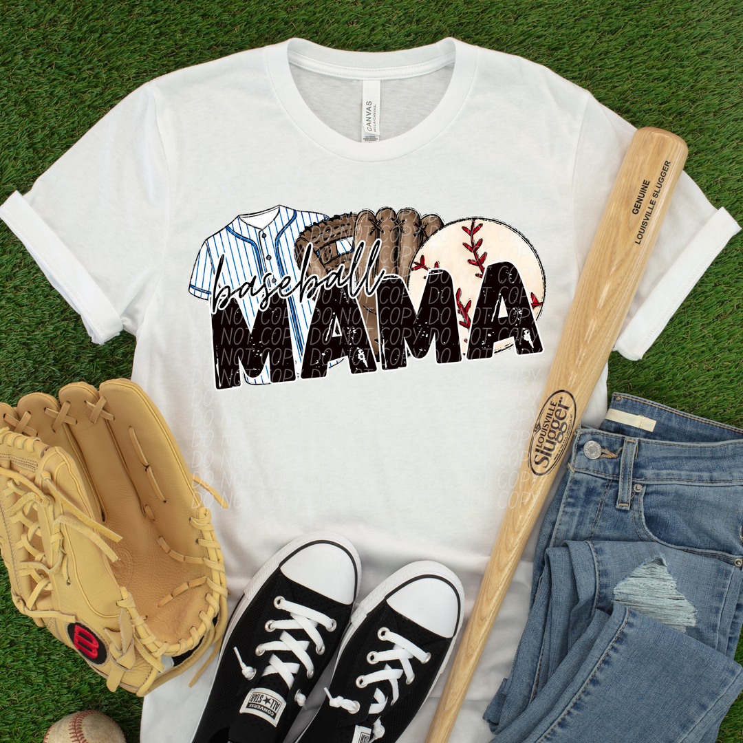 Baseball Mama Trio DTF Print