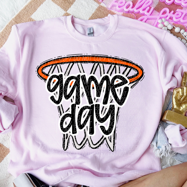 Game Day Hoop DTF Print