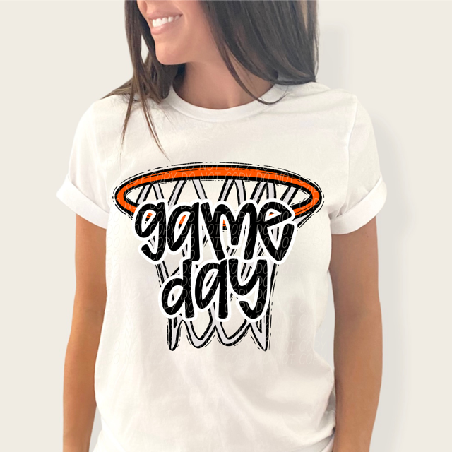 Game Day Hoop DTF Print