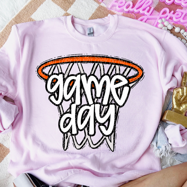 Game Day Hoop DTF Print