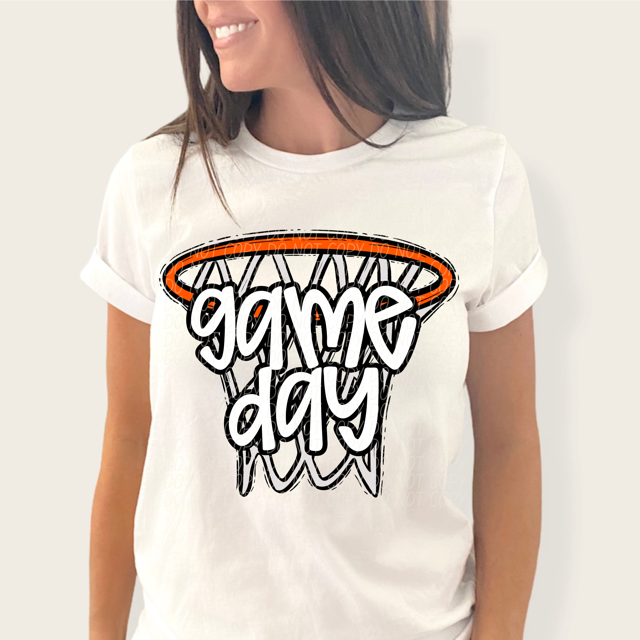 Game Day Hoop DTF Print