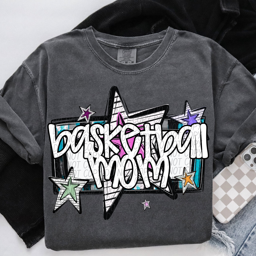 Bright Stars Sports Mom DTF Print