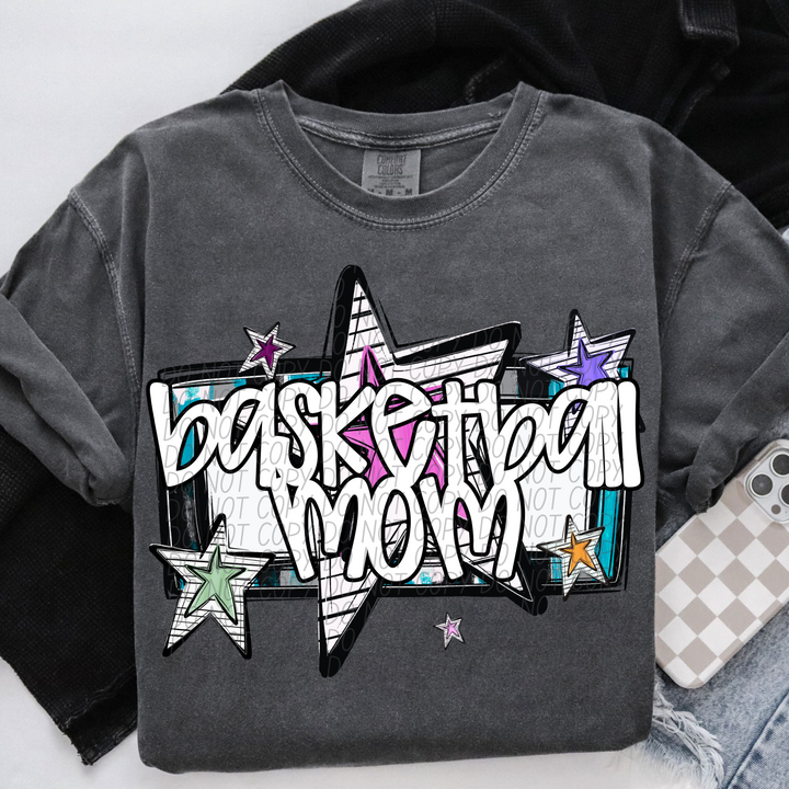 Bright Stars Sports Mom DTF Print