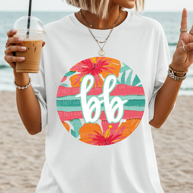 Tropical Mother's Day Titles DTF Print