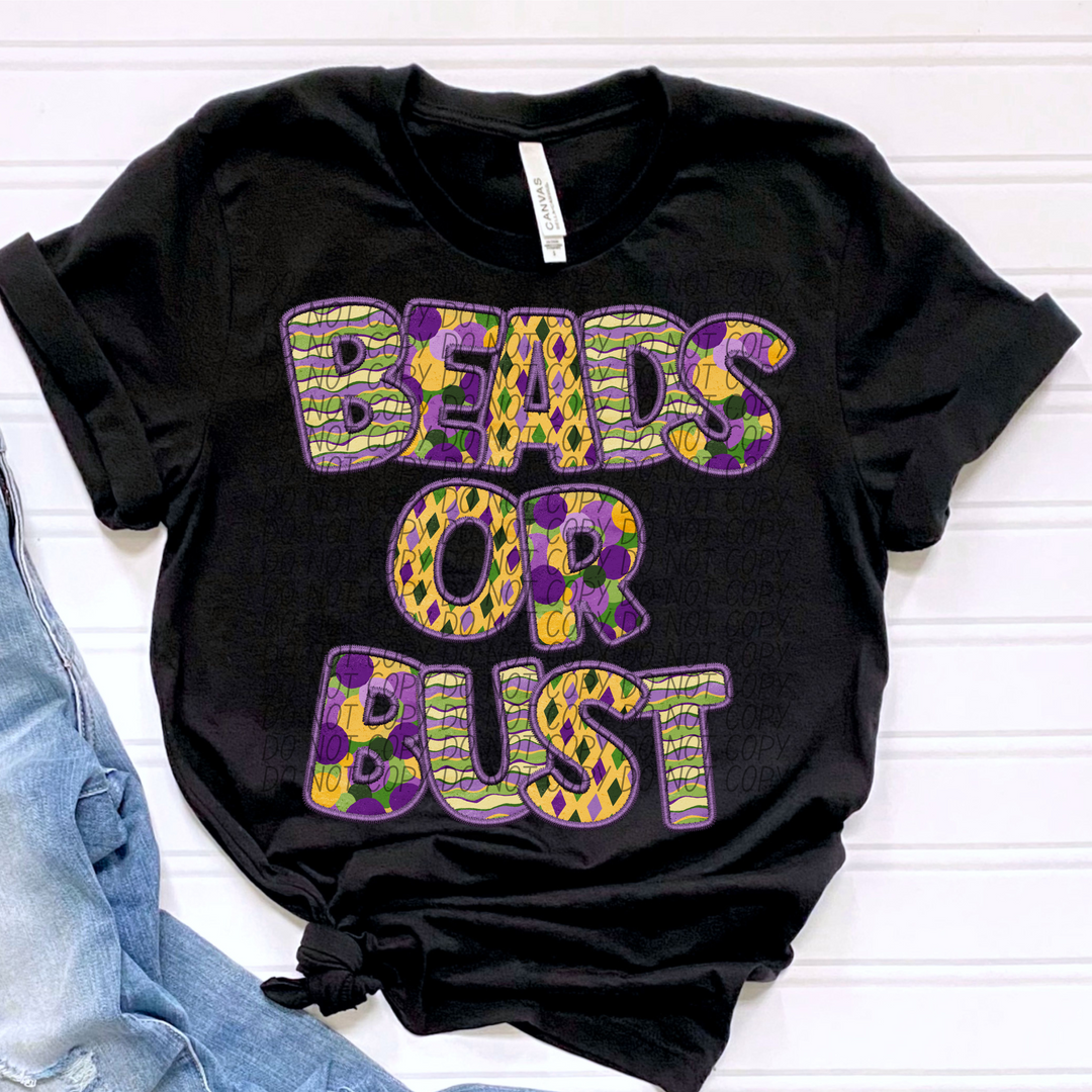 Beads or Bust DTF Print