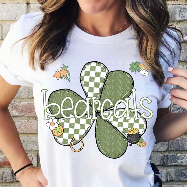 St Patrick Clover Mascots DTF Print