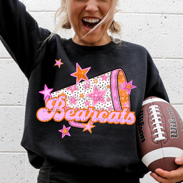 Pink Cheer DTF Print