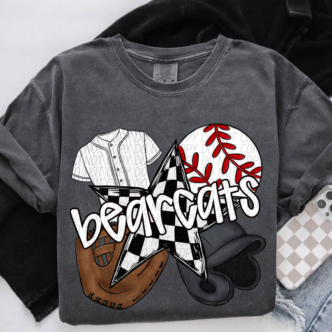 Baseball Mascots DTF Print