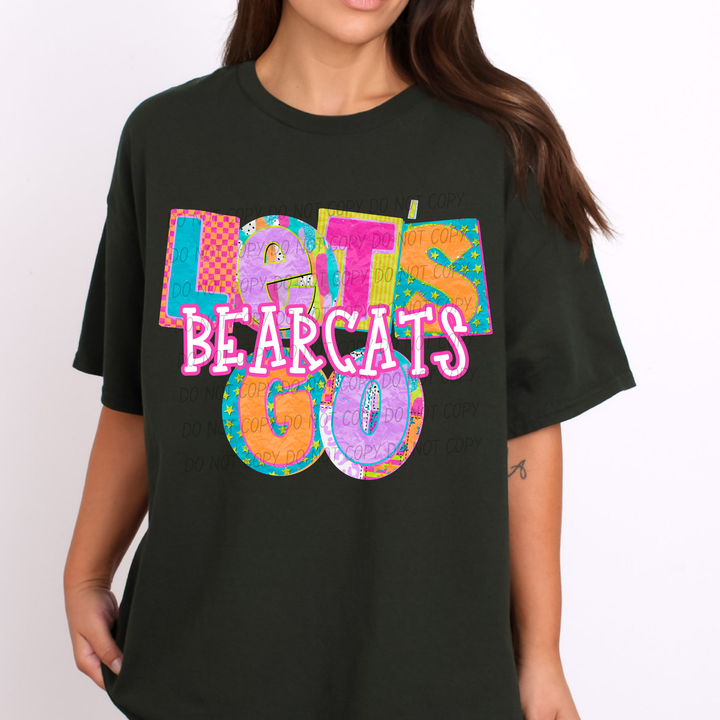 Patchwork Pep Club DTF Print