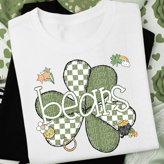 St Patrick Clover Mascots DTF Print