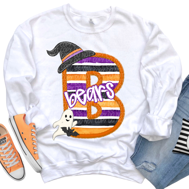 Halloween Striped Mascots DTF Print