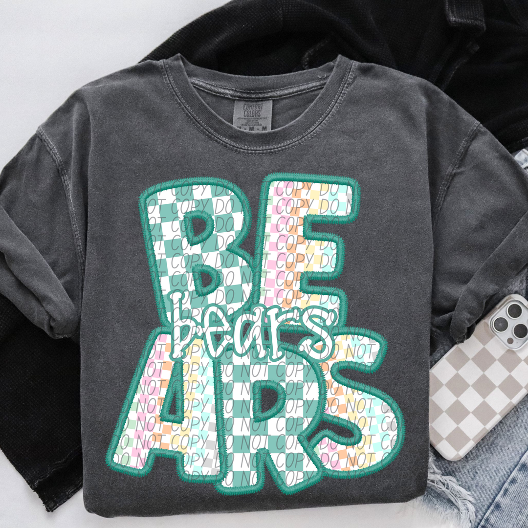 Spring Checker Mascots Youth DTF Print