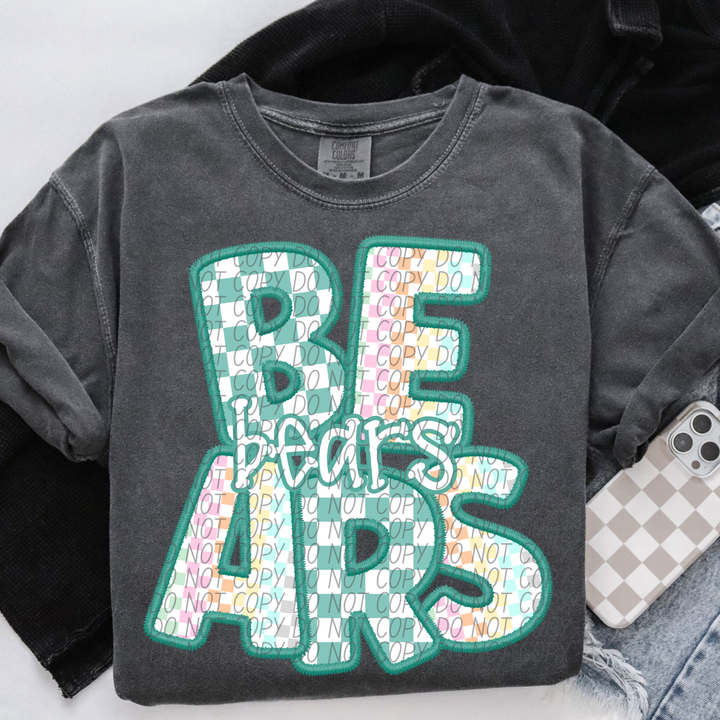 Spring Checker Mascots Youth DTF Print