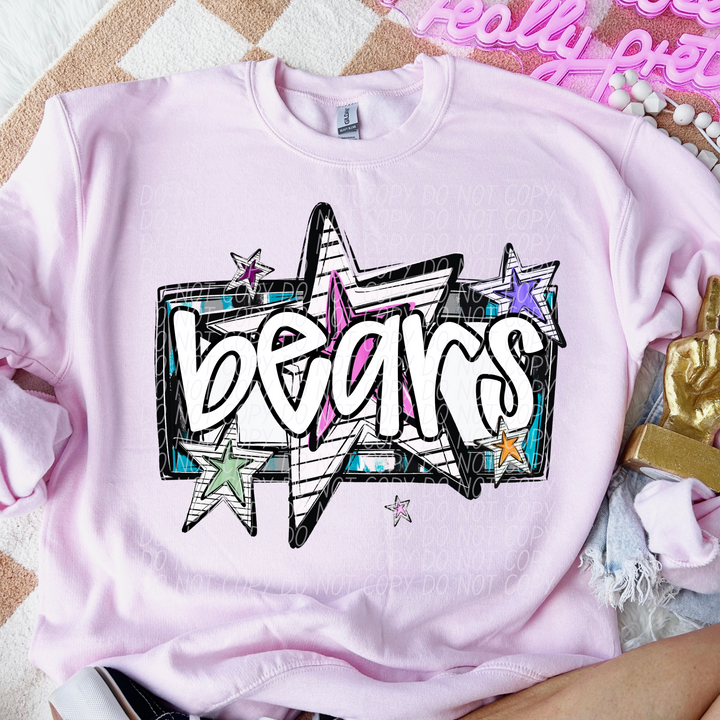 Bright Stars Mascots Youth DTF Print