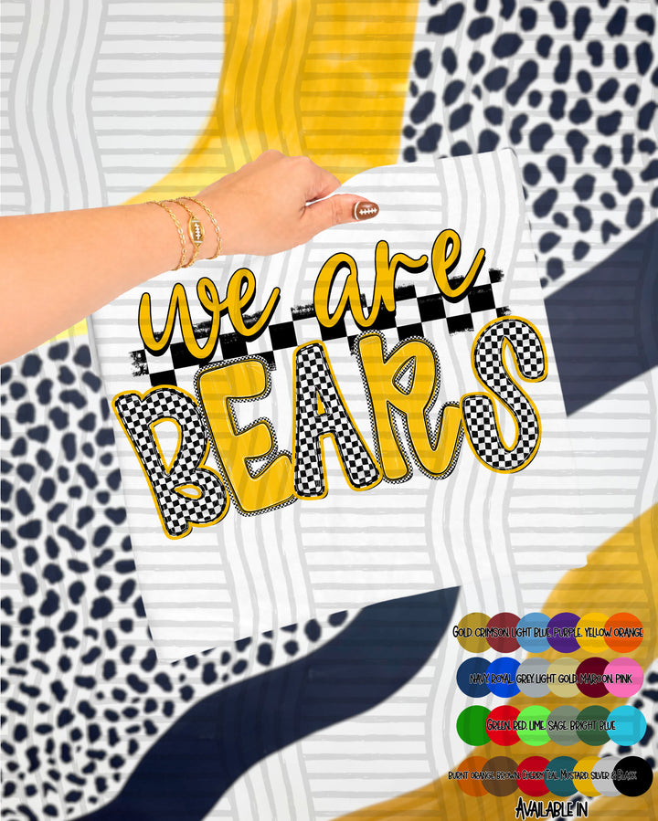We Are Checker Crush Colors Mascots DTF Print