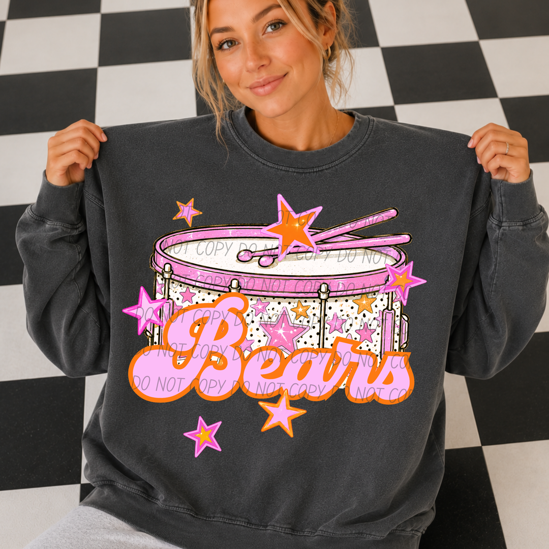 Pink Band Mascot DTF Print
