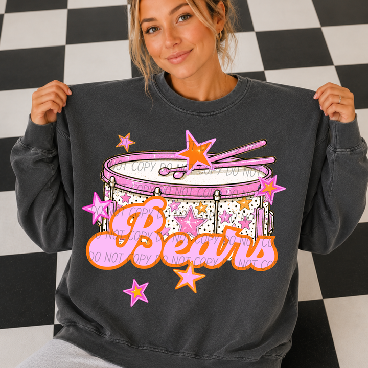 Pink Band Mascot DTF Print