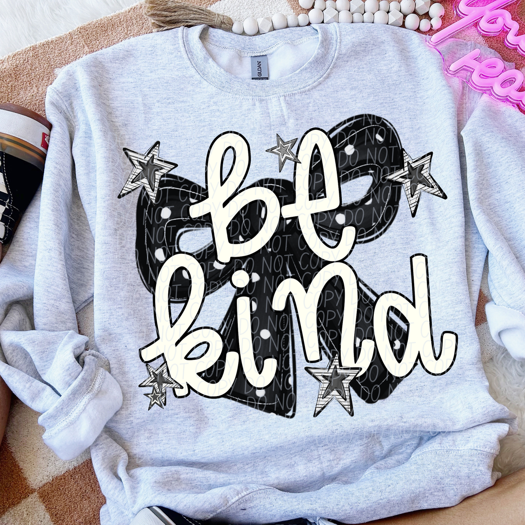 Be Kind Bow DTF Print